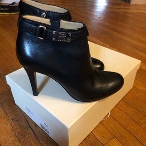 Coach soft black leather Bianca bootie